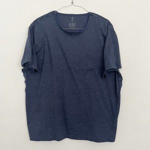 Mai We Care Short Sleeve T-Shirt Men's Size XL Blue Adaptive Surgical Chemo Snap